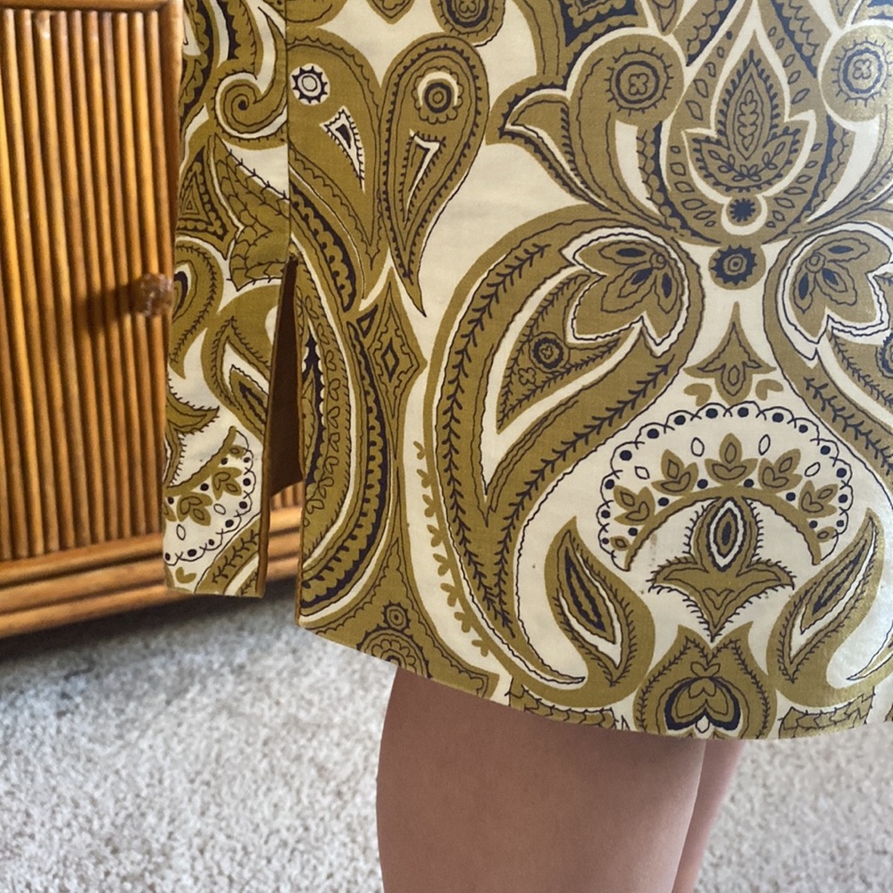 Vintage 60’s paisley skirt approximately 4 modern or possibly 6 - Picture 3 of 4